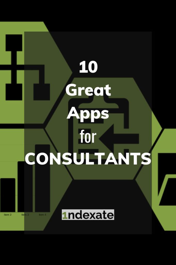 10 Great Apps for Consultants (pin). Photo credit © L Rowe 2020