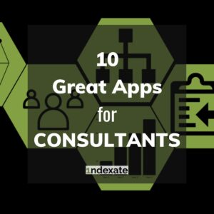 10 Great Apps for Consultants (title). Photo credit © L Rowe 2020