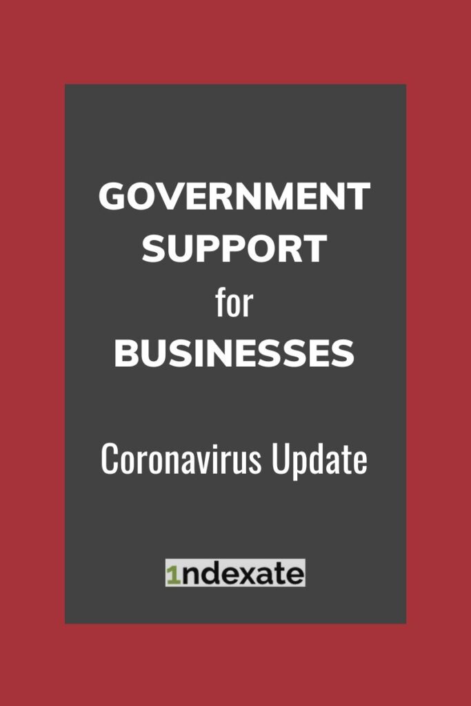 Government Support for Businesses Coronavirus (pin). Photo credit © L Rowe 2020